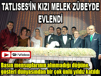 Tatlıses'in kızı evlendi Tatlıses'in kızı evlendi